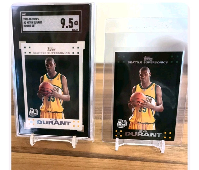 KEVIN DURANT RC (White) #2 SGC 9.5 & KEVIN DURANT (Black)#112 RC