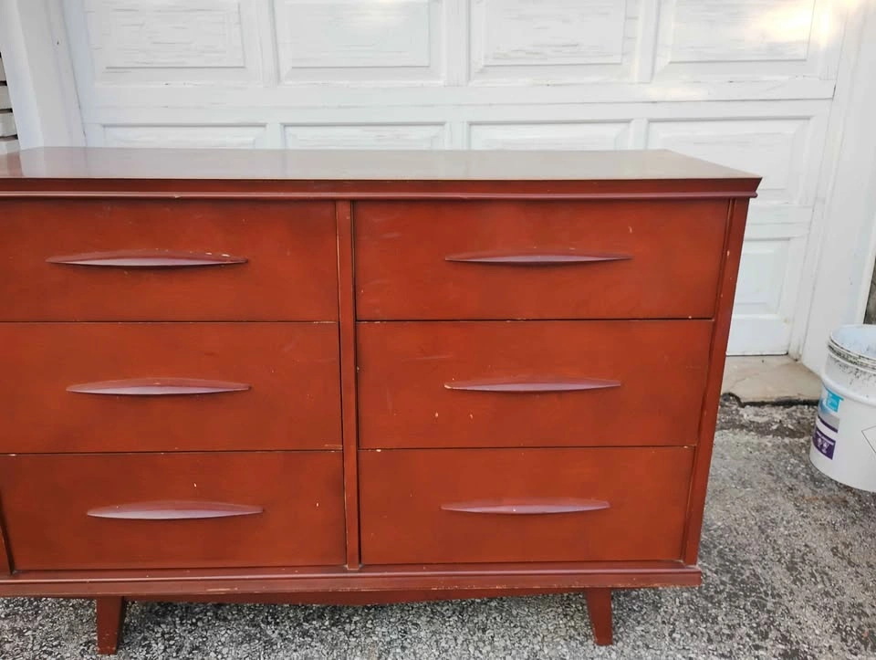 Vintage MCM Lowboy Dresser - photo 2