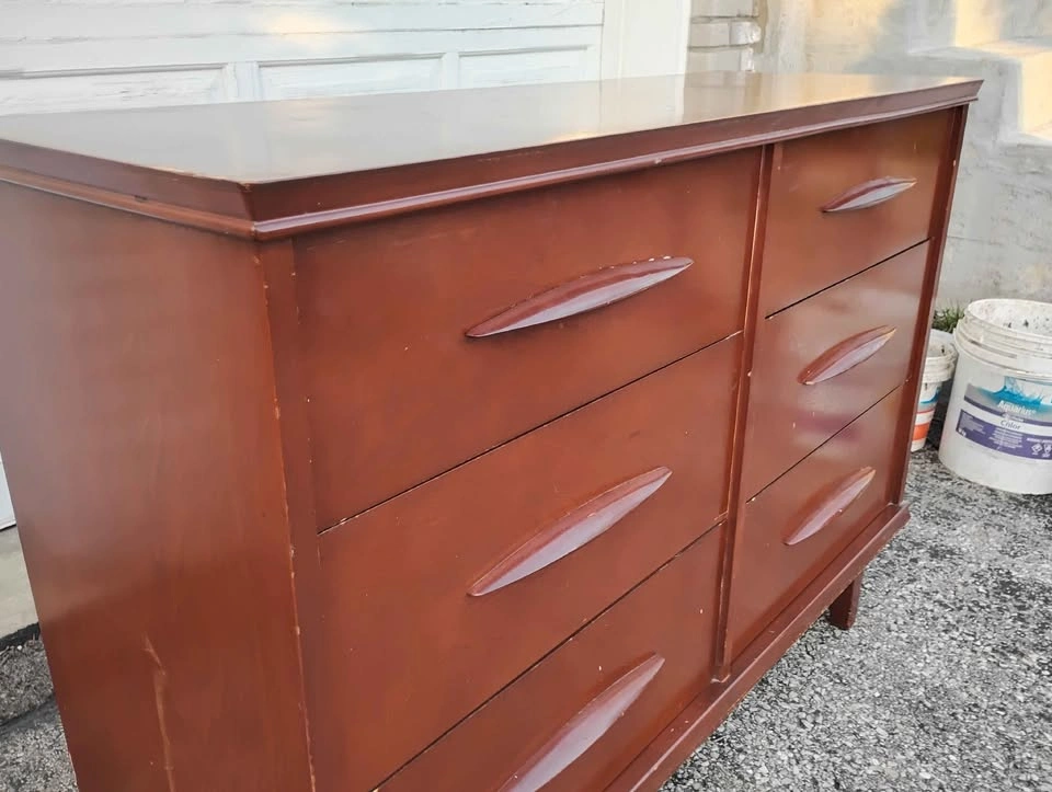 Vintage MCM Lowboy Dresser - photo 5
