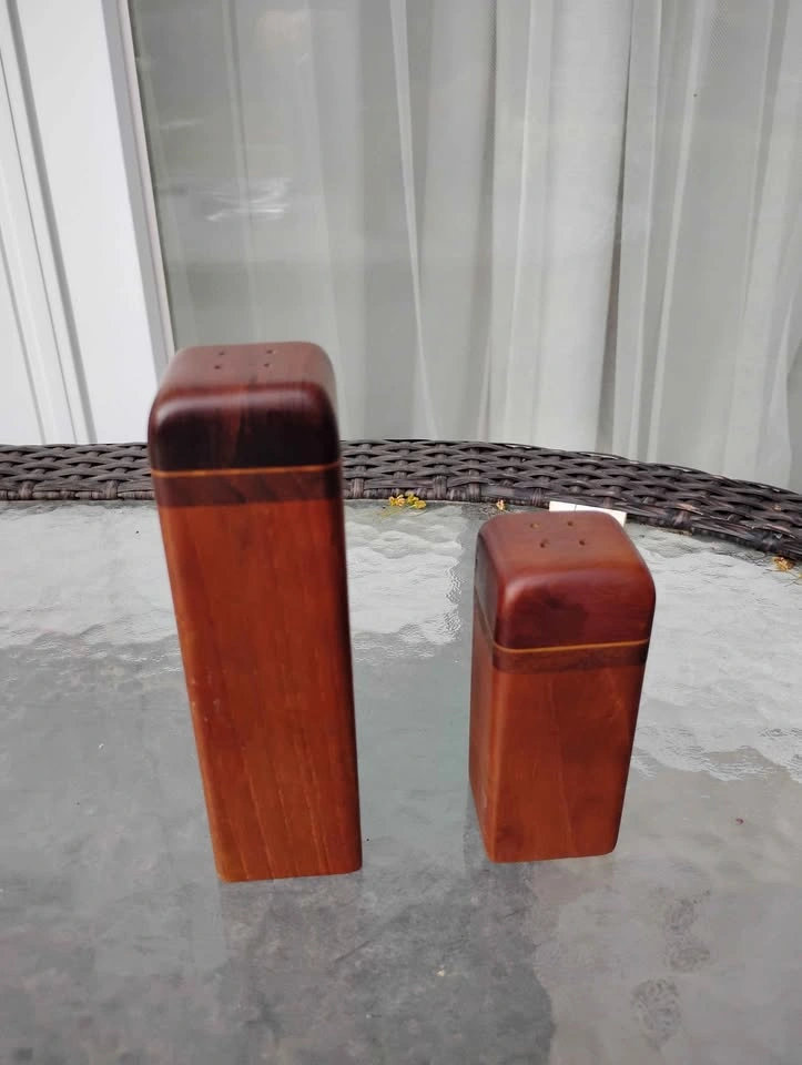 ✨ Danish Teak & Rosewood Shaker Set - photo 3