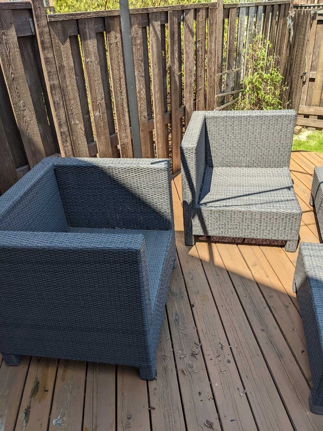 5-Piece Modular Outdoor Resin Wicker Patio Set - photo 5
