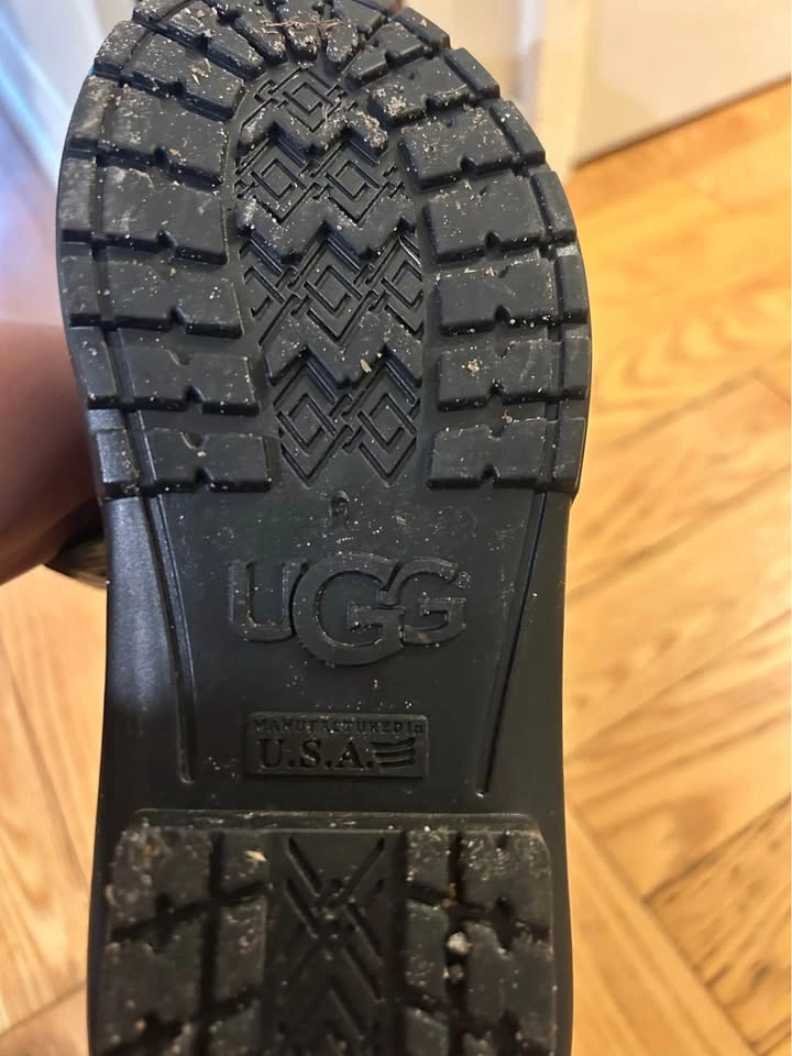 UGG Black High-Gloss Rain Boots size 8- 8.5 - photo 4