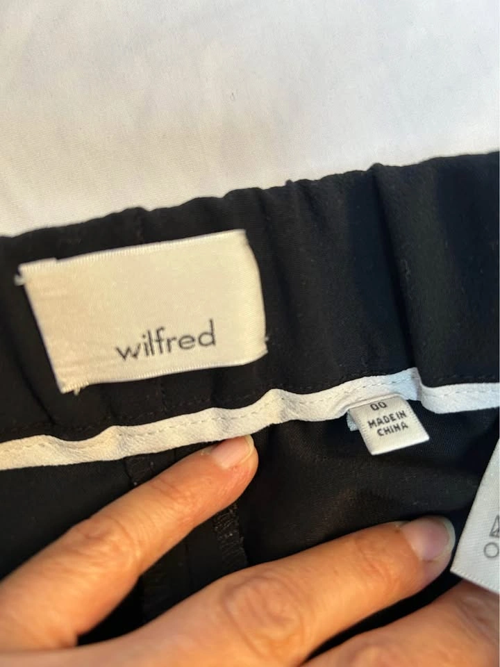 Aritzia Wilfred Tuxedo Stripe Trousers Women's Size 00 Office Pa - photo 2