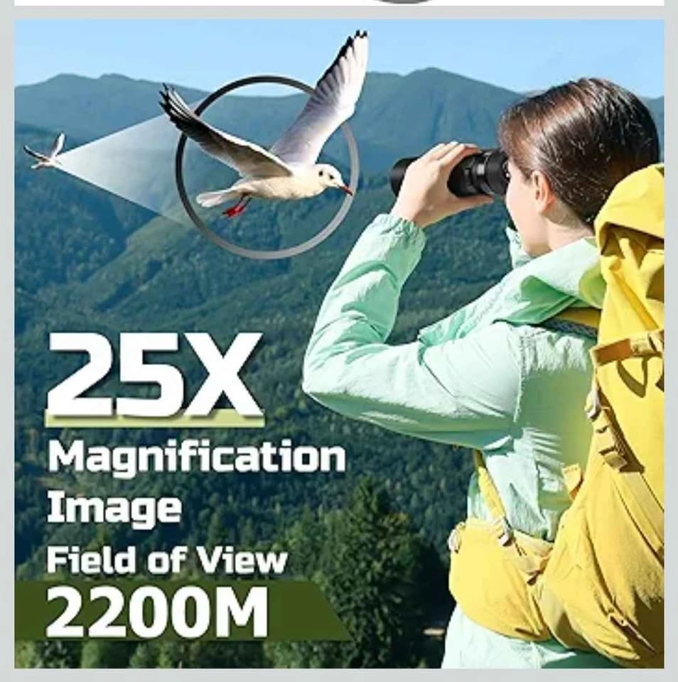 25X60mm Waterproof Binoculars with BAK4 Prism - photo 2