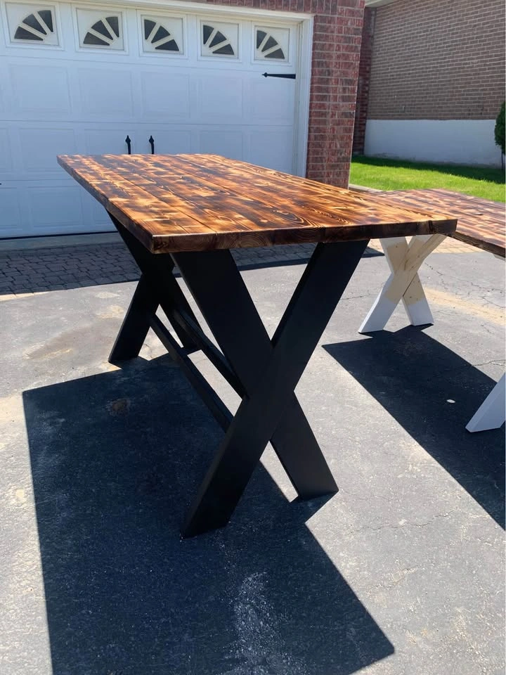 BBQ Style Outdoor Table and Benches - photo 3