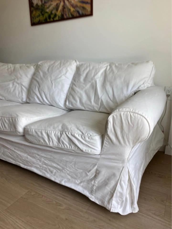White 3 Seater Couch - photo 2