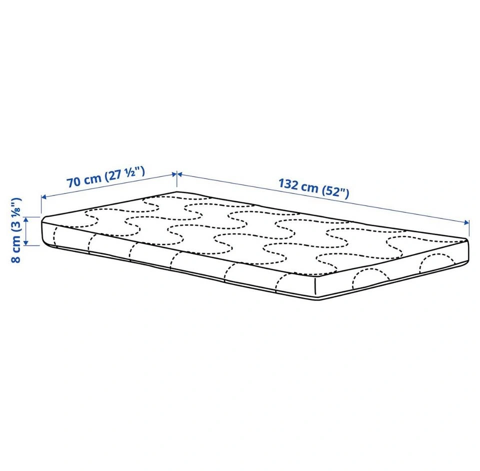 Ikea Crib mattress (memory foam) - photo 4