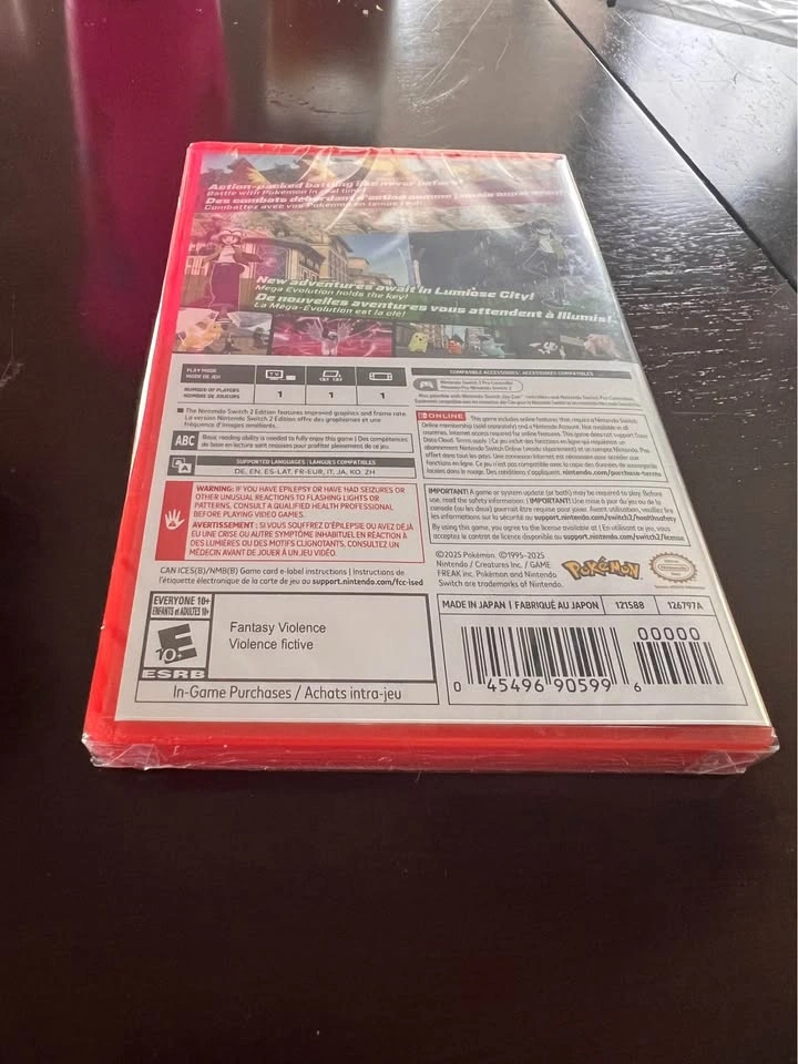 Pokemon Legends Z-A Nintendo Switch 2 Edition New Sealed - photo 2