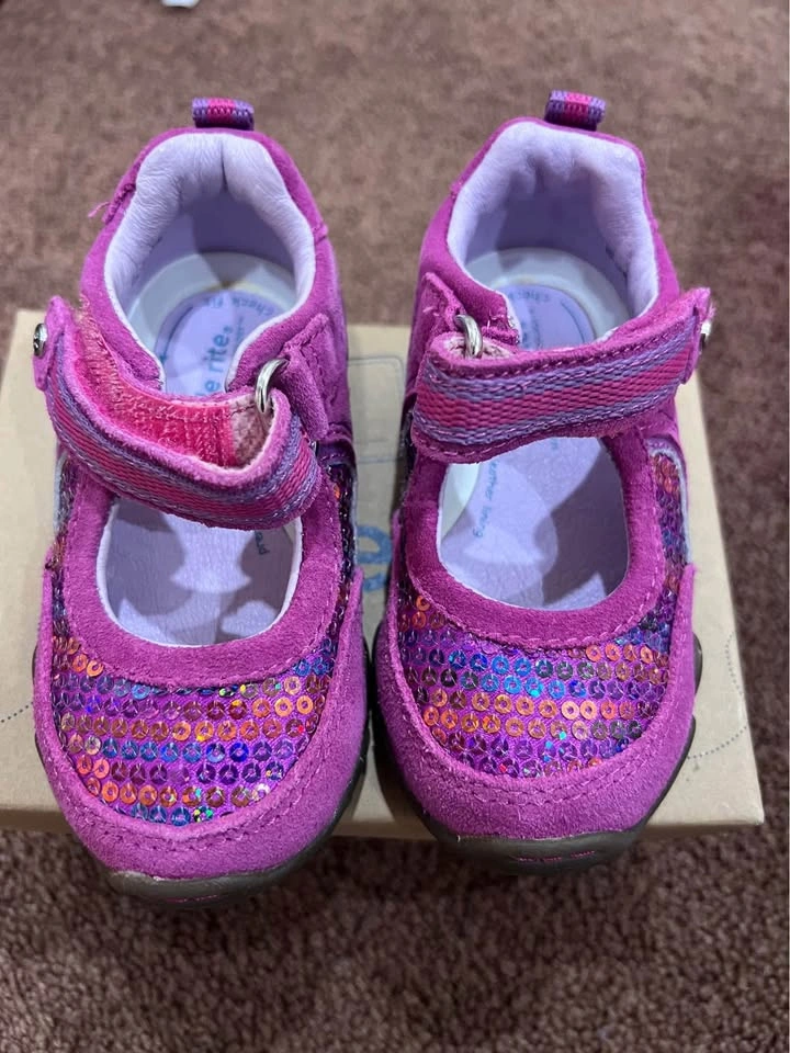 Stride Rite Purple Toddler Shoes Size 4