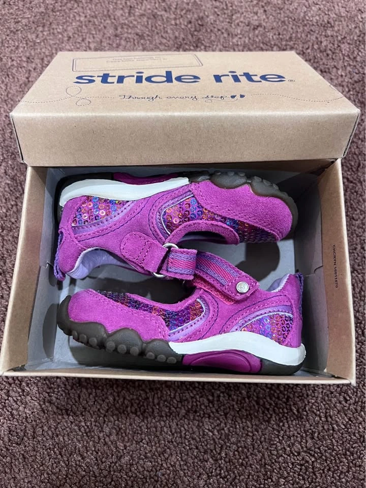 Stride Rite Purple Toddler Shoes Size 4 - photo 4