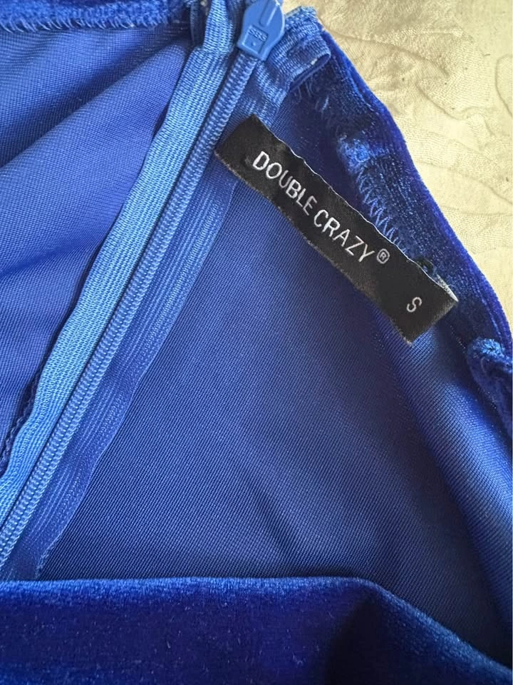Royal Blue Velvet Dress - photo 2