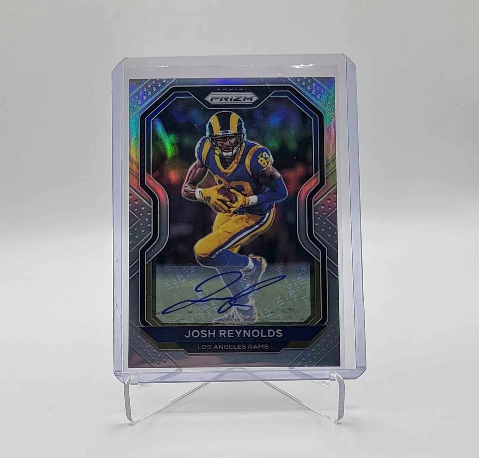 JOSH REYNOLDS 2020 PANINI PRIZM SILVER AUTOGRAPH AUTO RAMS