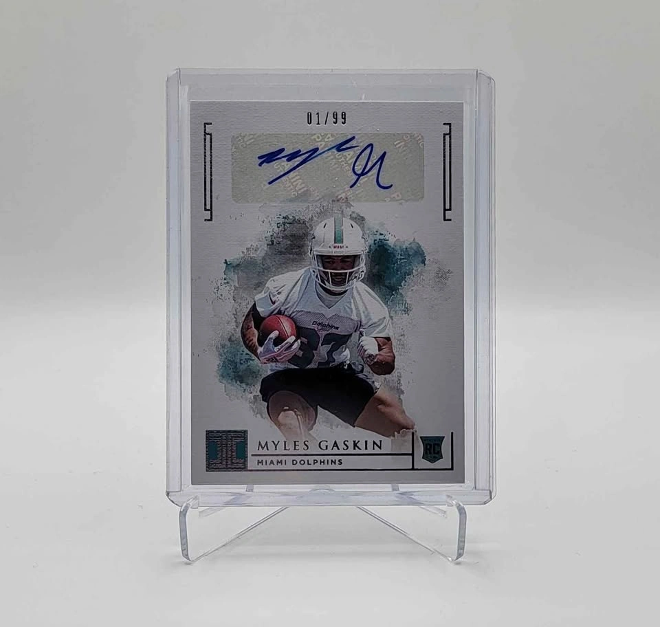 2019 Panini Impeccable Myles Gaskin RC Auto /99
