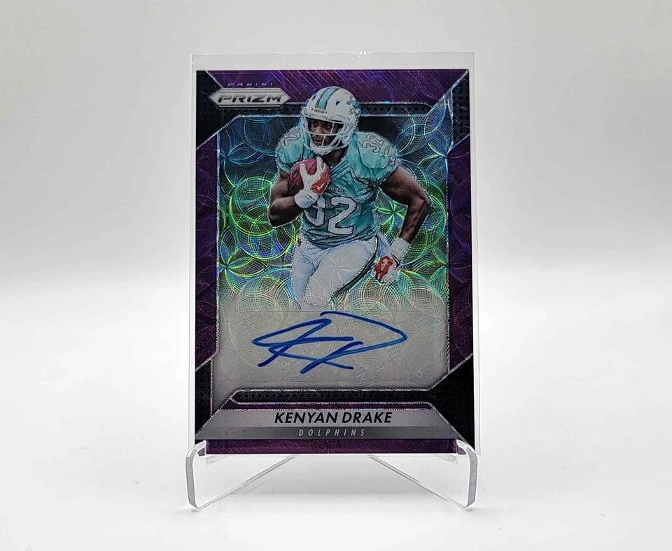 2016 Prizm Purple Scope Prizm Refractor Kenyan Drake Rookie Auto