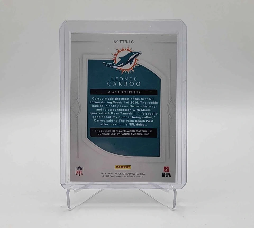 2016 Panini National Treasures Leonte Carroo Patch /99 - photo 2