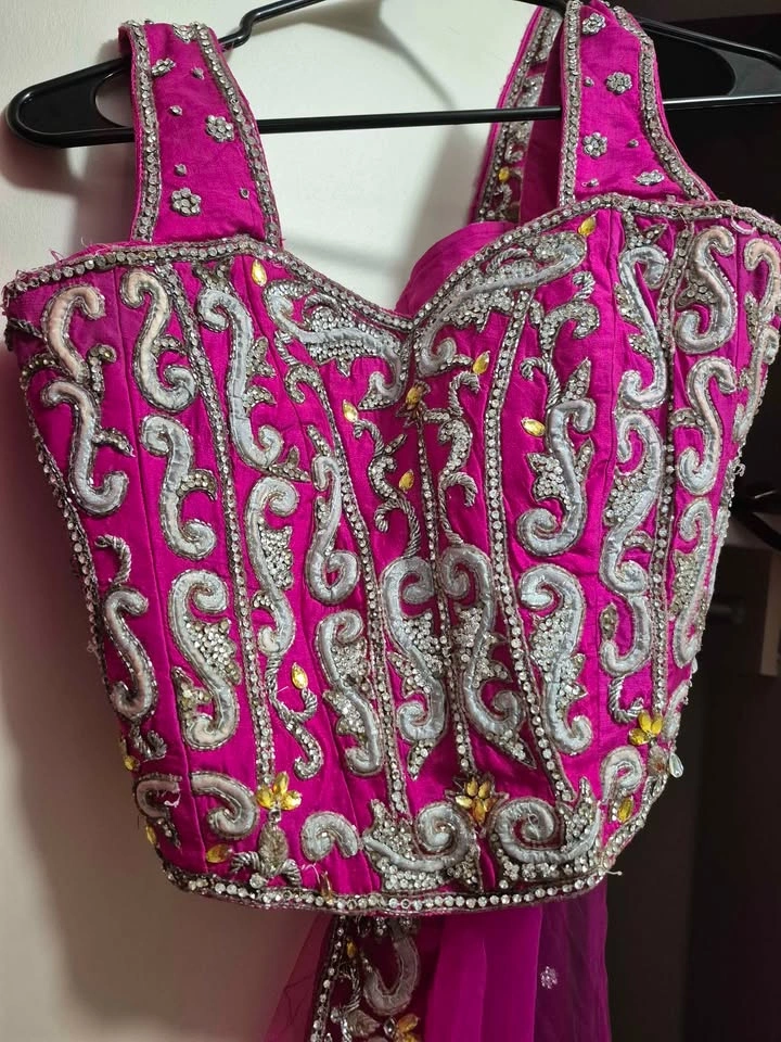 Pink Embroidered Indian Lehenga Choli - photo 5