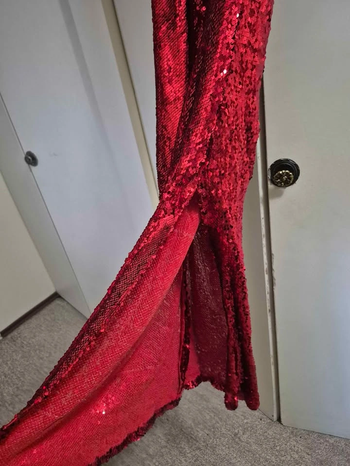 Red Sequin Dress - photo 5