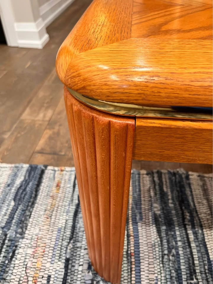 Solid Oak Side Table - photo 4