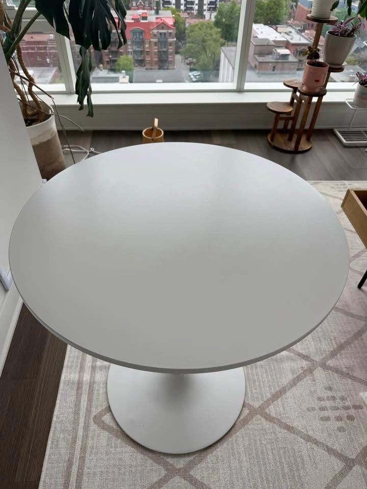 HOMCOM 28" Round Tulip Dining Table - photo 4