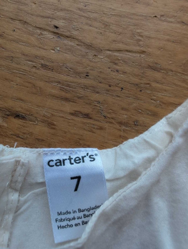 Carter's Dress Girls Size 7 White - photo 2