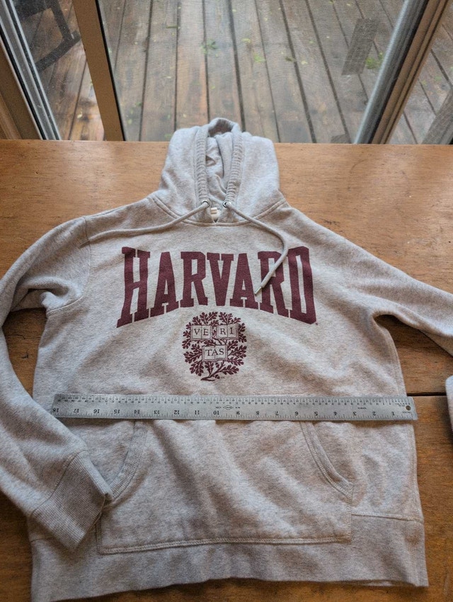 Harvard Hoodie adult small grey