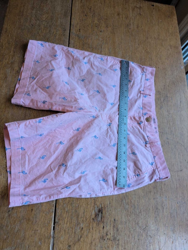IZOD Shorts Mens Pink Flamingos Size 32
