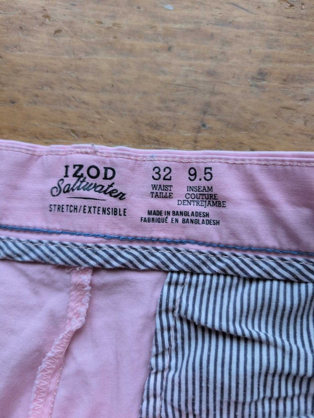 IZOD Shorts Mens Pink Flamingos Size 32 - photo 2