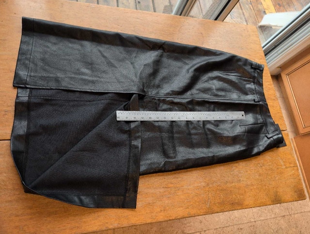 Brunette The Label Skirt Black Faux Leather Size Small - photo 4