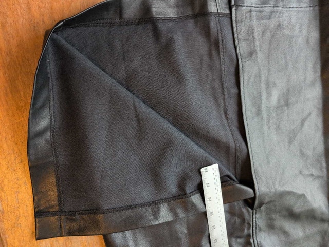 Brunette The Label Skirt Black Faux Leather Size Small - photo 5