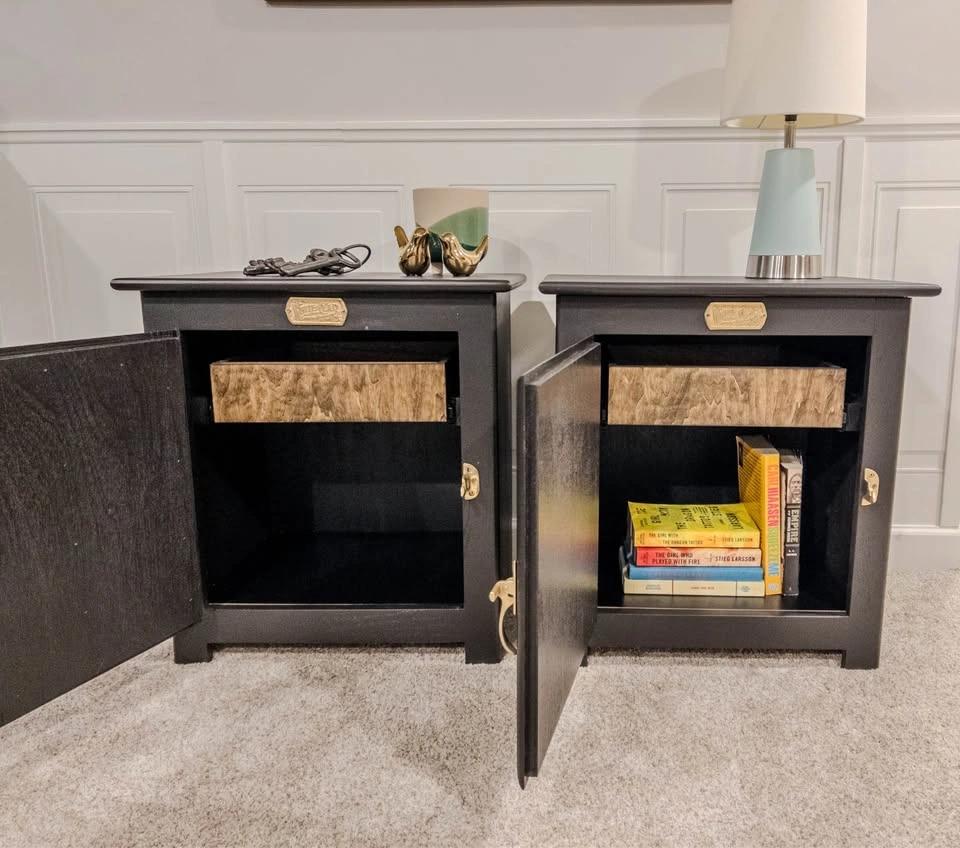 Antique Ice Box Nightstands — Matching Pair | White Clad - photo 2