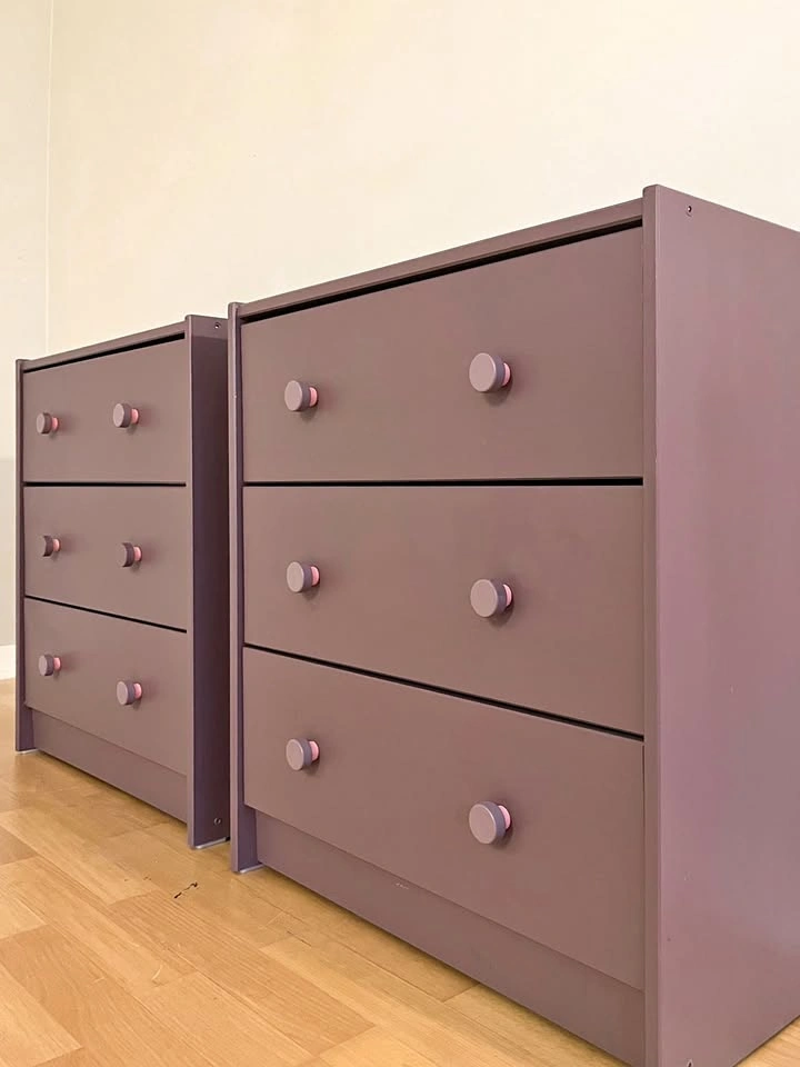 2x Painted IKEA RAST Dressers