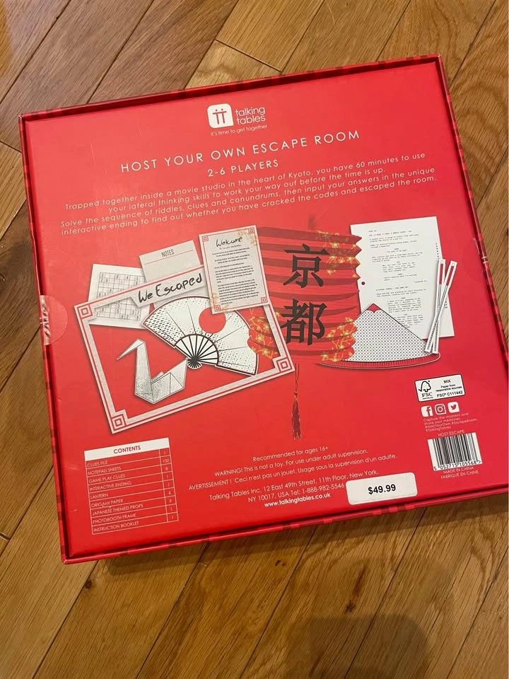 Host Your Own Escape Room Party Game 2-6 Players - photo 2