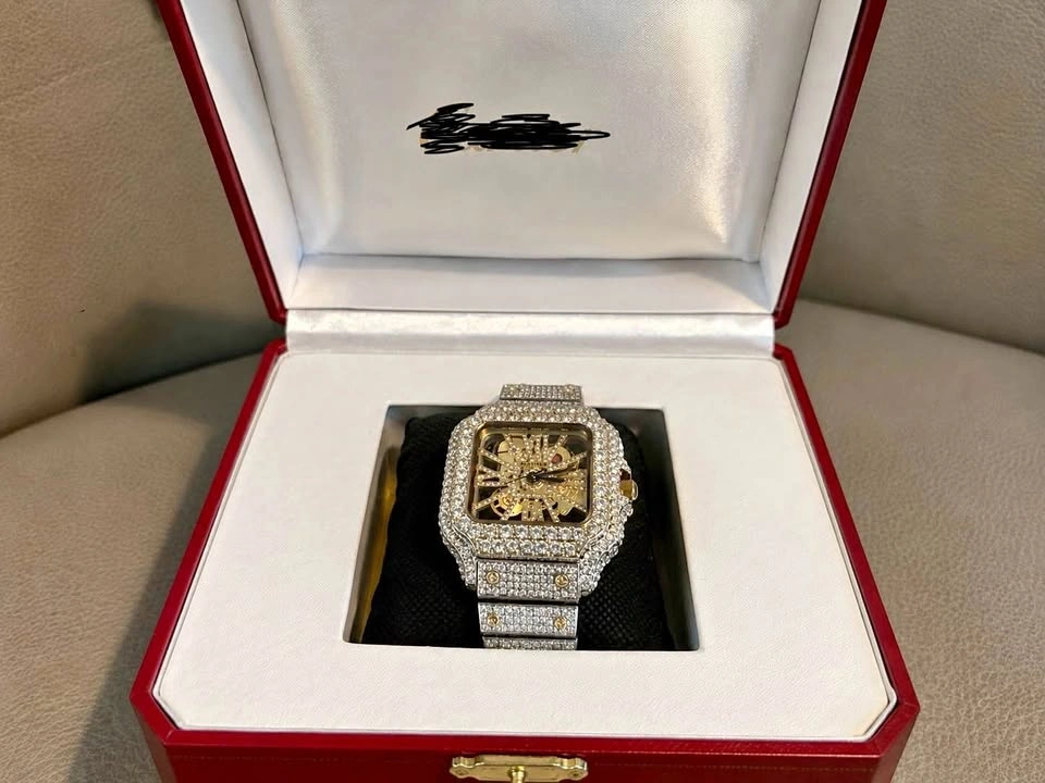 Skeleton Moissanite Watch