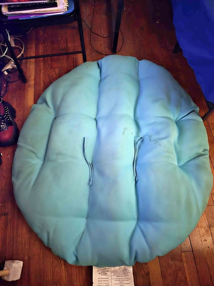 Light Blue Chair Cushion