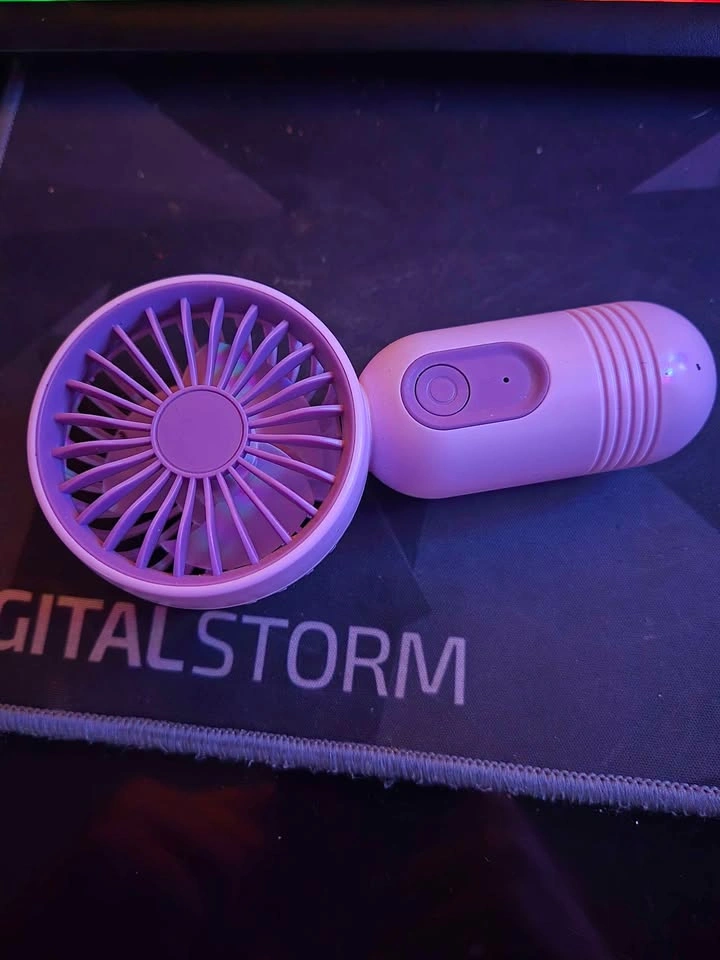 Portable Purple Handheld Fan - photo 3
