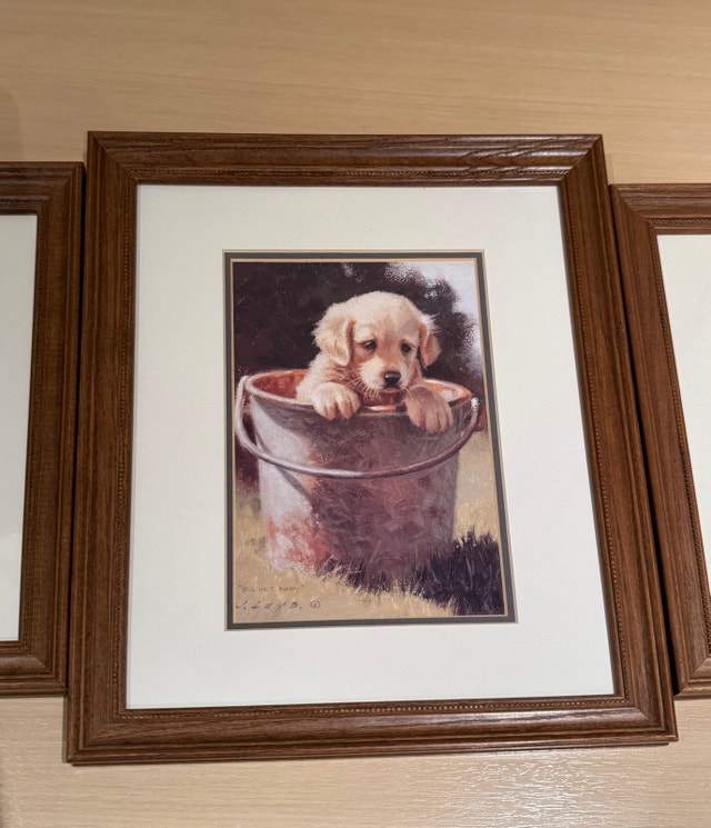 Jim Lamb Framed Puppy Prints - photo 3
