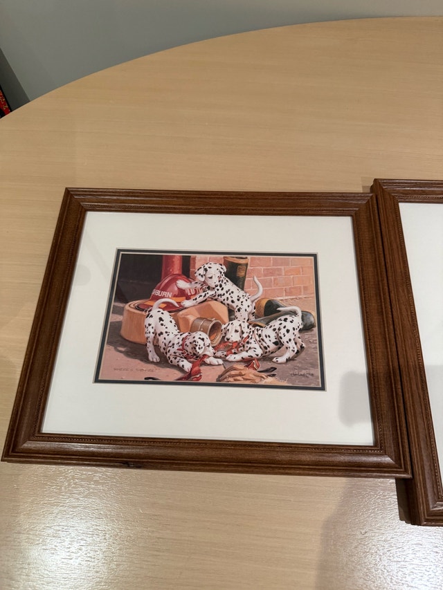 Jim Lamb Framed Prints - Set of 6 Dog & Puppy Art - photo 5