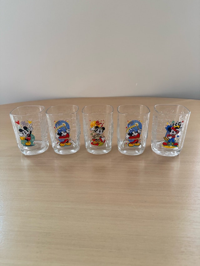 Disney Celebration 2000 Glasses - Set of 5