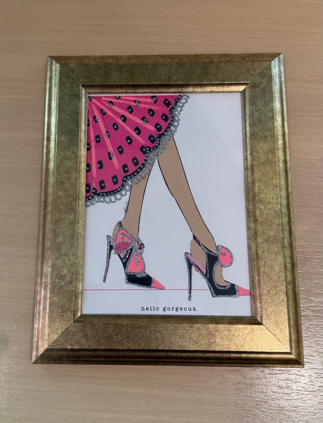 Set of 2 Gold Framed Fashion Art Prints - photo 2