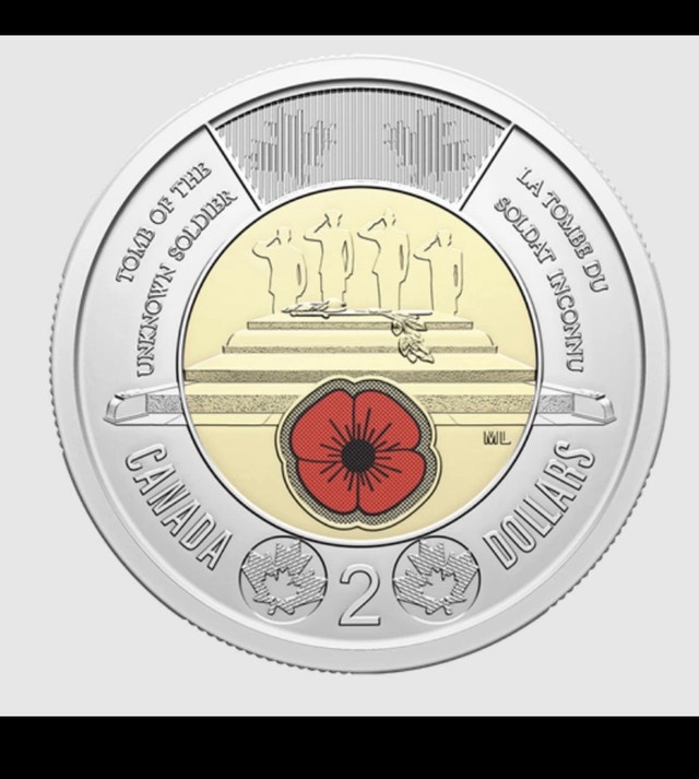 2025 Canada $2 Toonie Unknown Soldier - Coloured - photo 3
