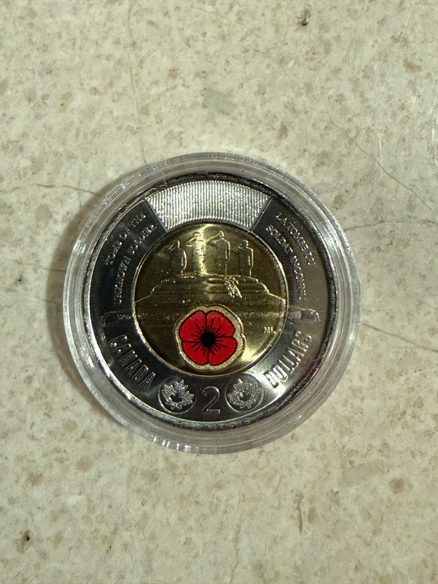 2025 Canada $2 Unknown Soldier Toonie Coins - photo 3