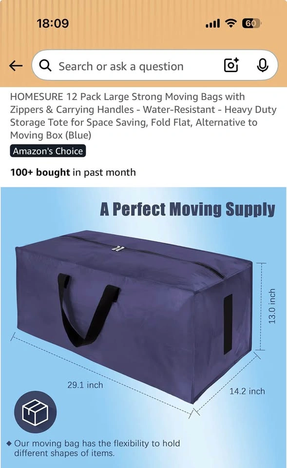 Moving Storage Bags - photo 3
