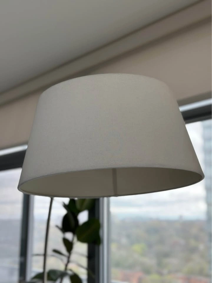 Aldusa 82'' Arched Floor Lamp White Shade Brushed Nickel - photo 2