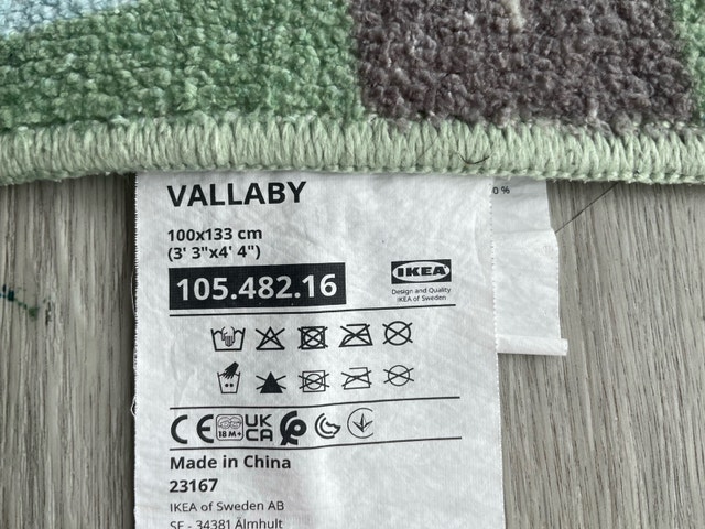 IKEA Vallaby Children's Room Rug 100x133 cm - photo 2