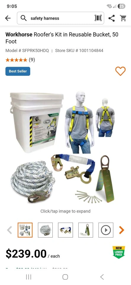 50' Safety Harness Kit - photo 2