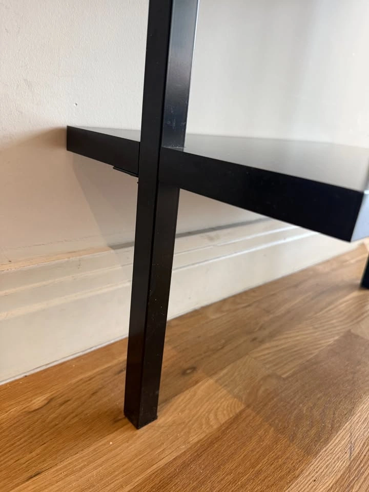 Nathan James Theo 5-Shelf Ladder Bookcase - Black Wood & Metal - photo 5
