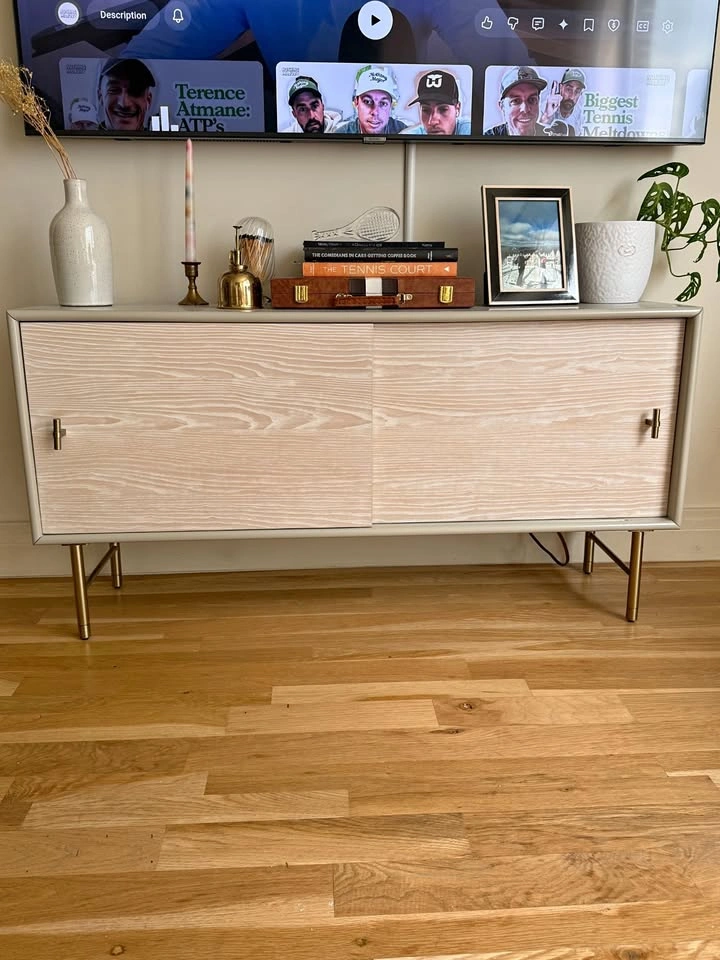West Elm Mid-Century Modern Media Console - Wood & Lacquer
