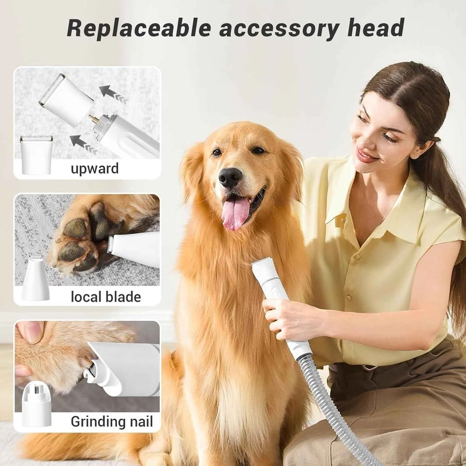 Sealed Bunfly 16-in-1 Pet Grooming Kit & Vacuum (Brown & White) - photo 3
