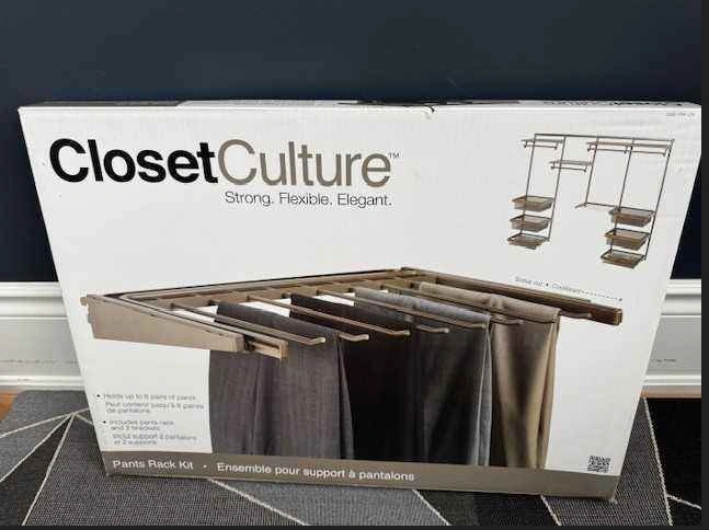 Closet Culture Sliding Pants Rack - Champagne Nickel - photo 2
