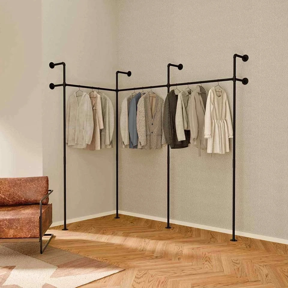 pamo Industrial Pipe Clothing Rack Metal
